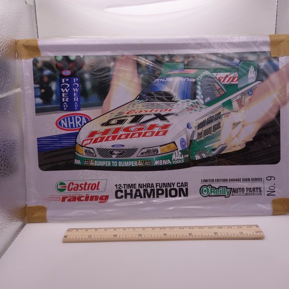 Two(2) Funny Car Champion Tin Picture Plaques (Tony Pedregon & Castrol Racing) - Picture 13 of 13
